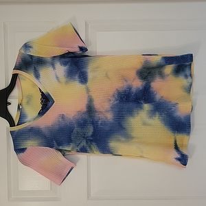 Blumin tie-dye short sleeve top - small